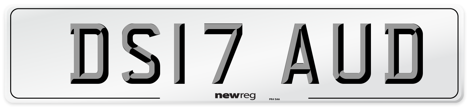 DS17 AUD Number Plate from New Reg